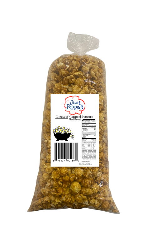 12 Count 10 ounce Cheese and Caramel Popcorn