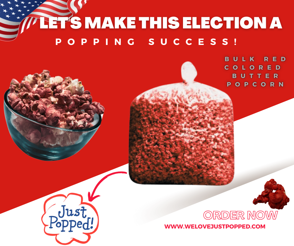 Bulk Christmas Day Christmas Red Colored Butter Popcorn Bulk Party Bag