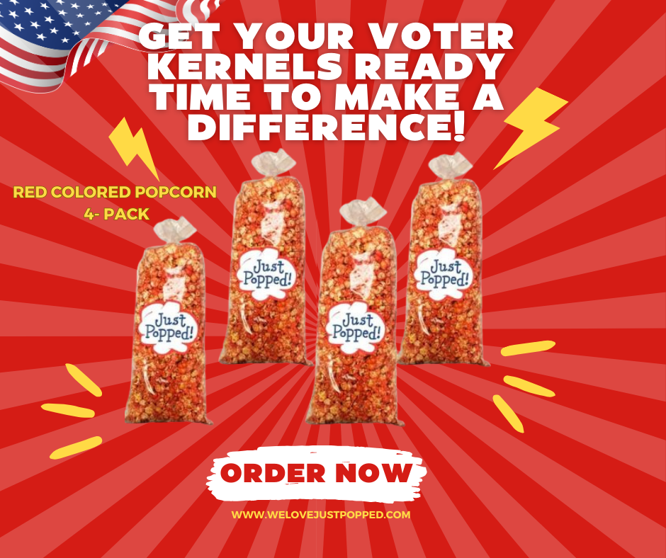 Christmas Red Colored Holiday Party Popcorn 4- Pack (72 Cups Per Case)