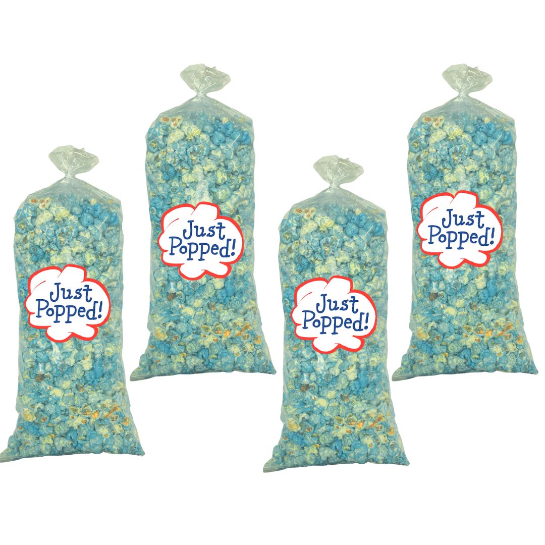 Baby Blue Colored Baby Shower Party Christmas Popcorn 4- Pack (72 Cups Per Case)