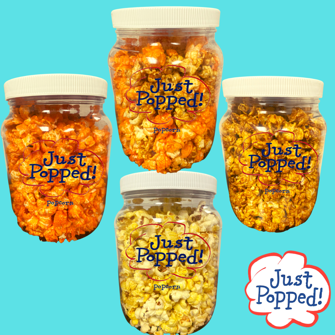 Half Gallon Popcorn Jars- 4 Count