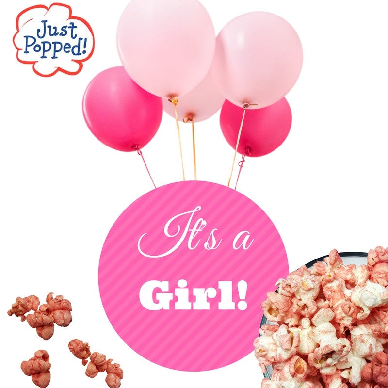 Christmas Pink Colored Breast Cancer Awareness Baby Shower Party Popcorn 4- Pack (72 Cups Per Case)