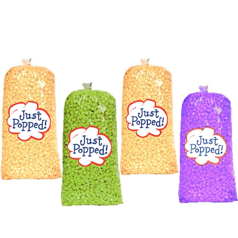 Mardi Gras Christmas Colored Popcorn 4- Pack (72 Cups Per Case)