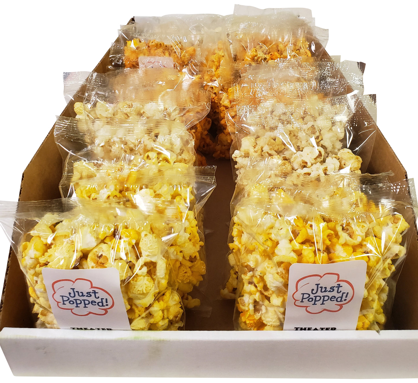 Just Popped Classic Single Serve Corporate Snack Tray Subscription Box- 25 Pack