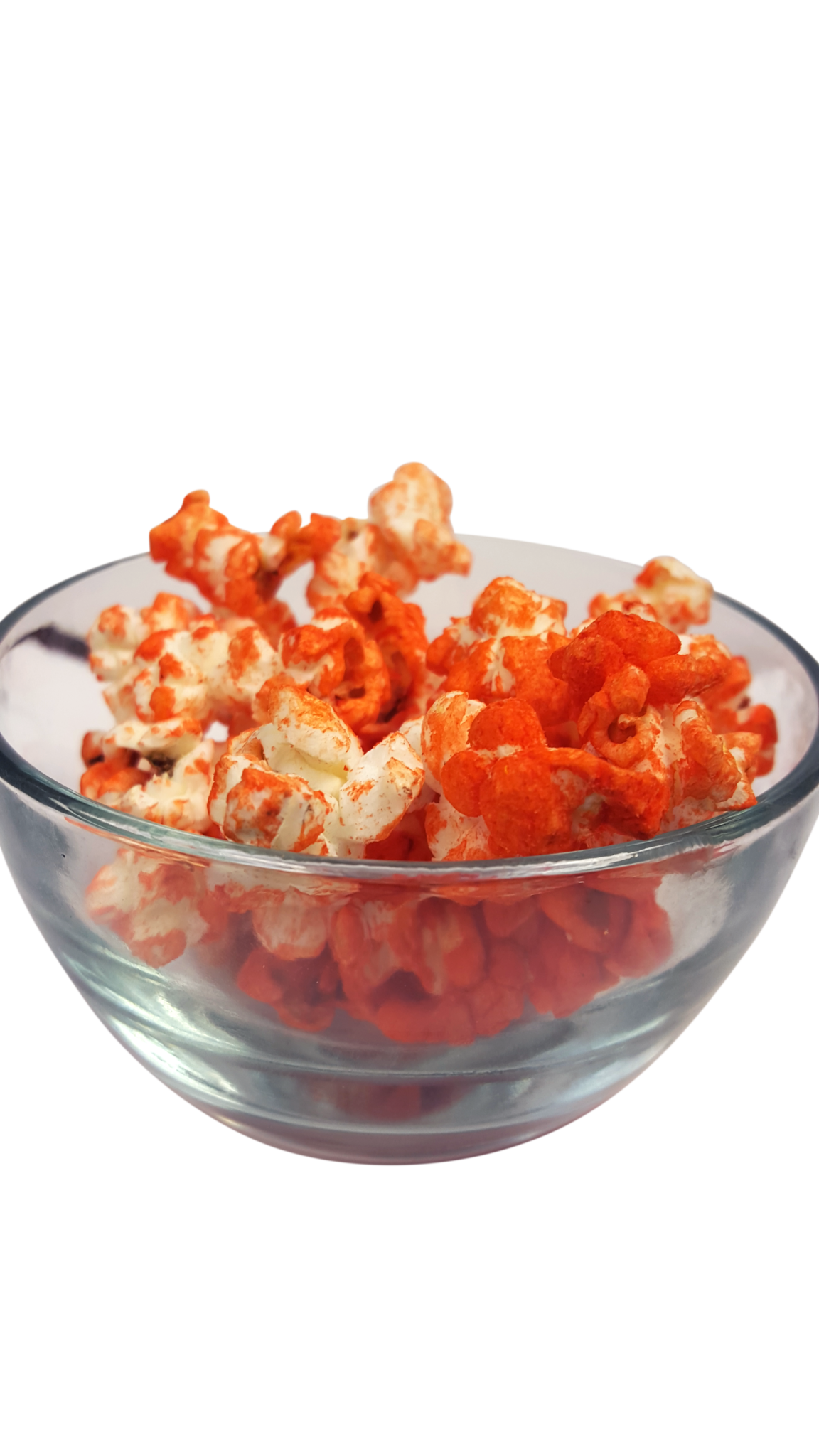 Orange Popcorn in a bowl