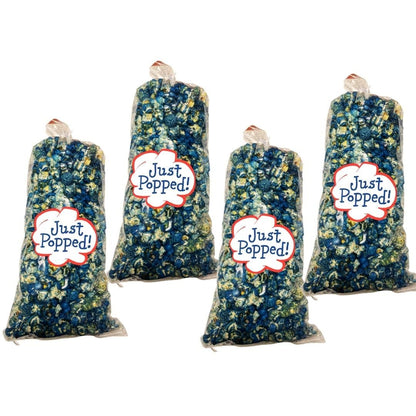 Blue Colored Party Christmas Popcorn 4- Pack (72 Cups Per Case)
