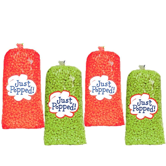 Christmas Colored Popcorn 4- Pack (72 Cups Per Case)