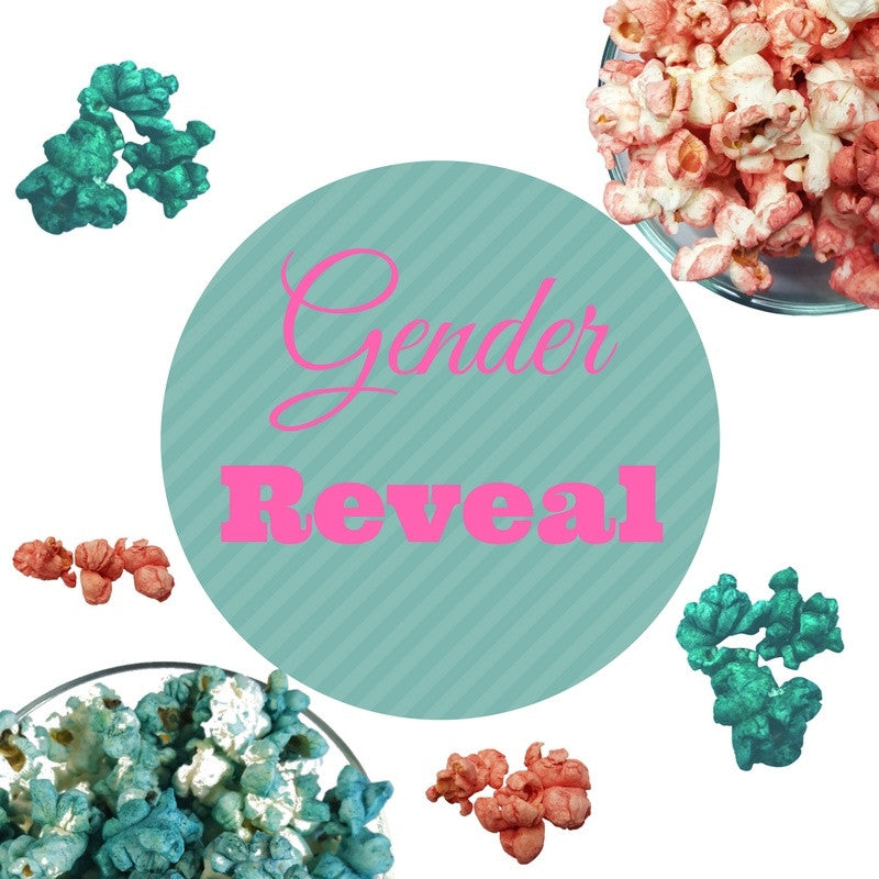 Pink and Blue Baby Shower Gender Reveal Christmas Popcorn 4- Pack (72 Cups Per Case)
