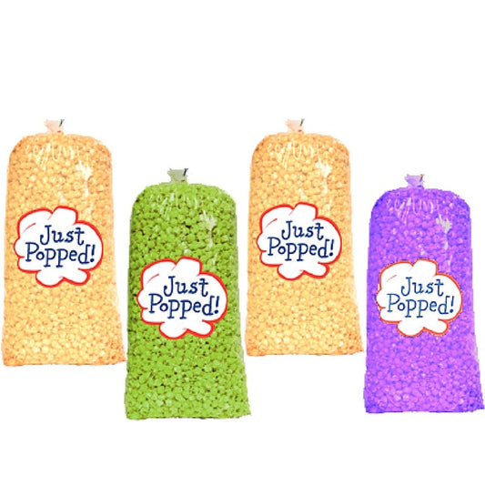 Mardi Gras Christmas Colored Popcorn 4- Pack (72 Cups Per Case)