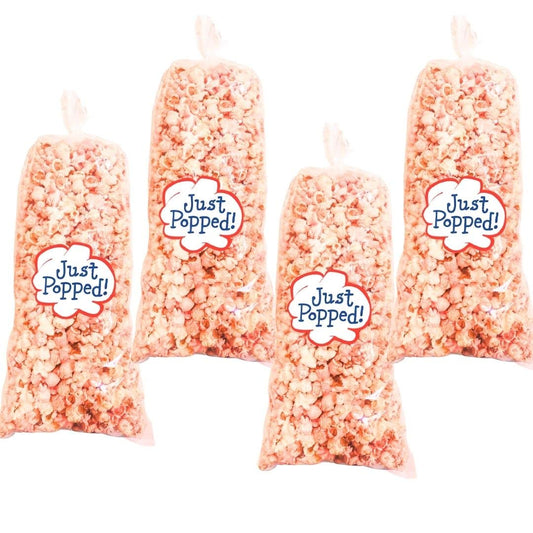 Christmas Pink Colored Breast Cancer Awareness Baby Shower Party Popcorn 4- Pack (72 Cups Per Case)