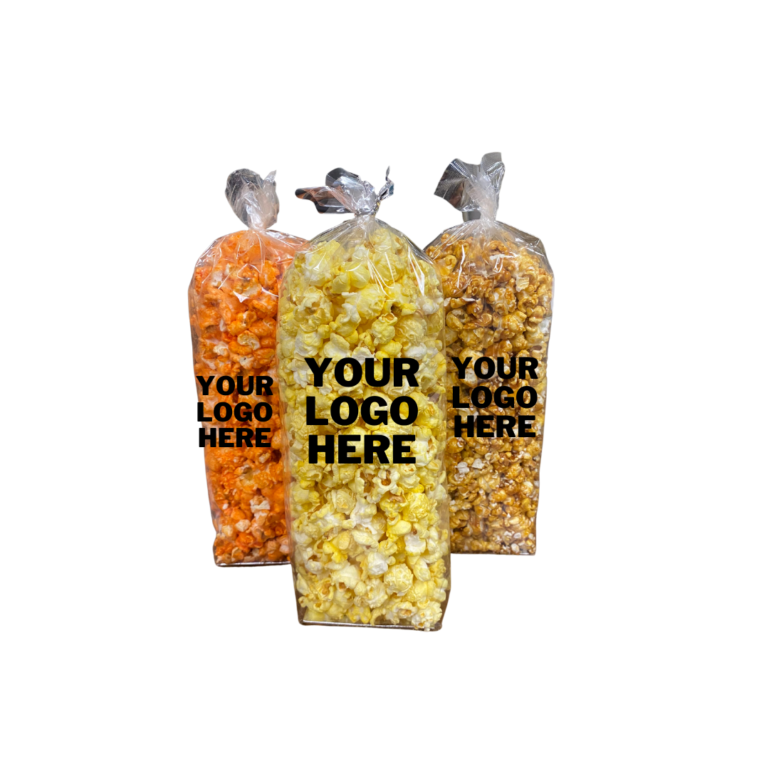 Custom Printed Small Gourmet Christmas Popcorn Stand Up Bag- 100 Count